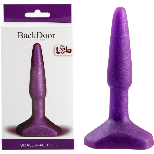 Фиолетовый анальный стимулятор Small Anal Plug Purple - 12 см - Back Door Collection. Фотография 2.