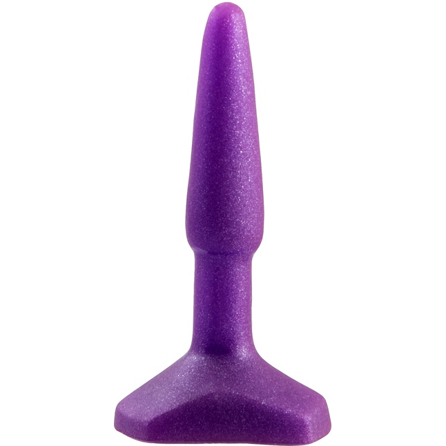 Фиолетовый анальный стимулятор Small Anal Plug Purple - 12 см - Back Door Collection