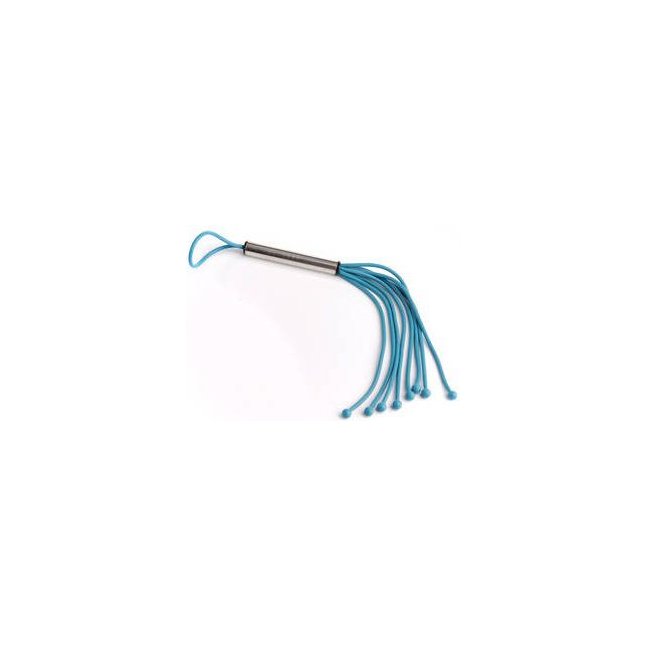 Голубая мини-плеть - 30 см - BDSM accessories