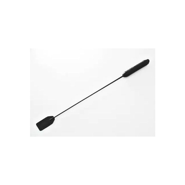 Чёрный стек со шлепком и ручкой-фаллосом - 62 см - Passion Line