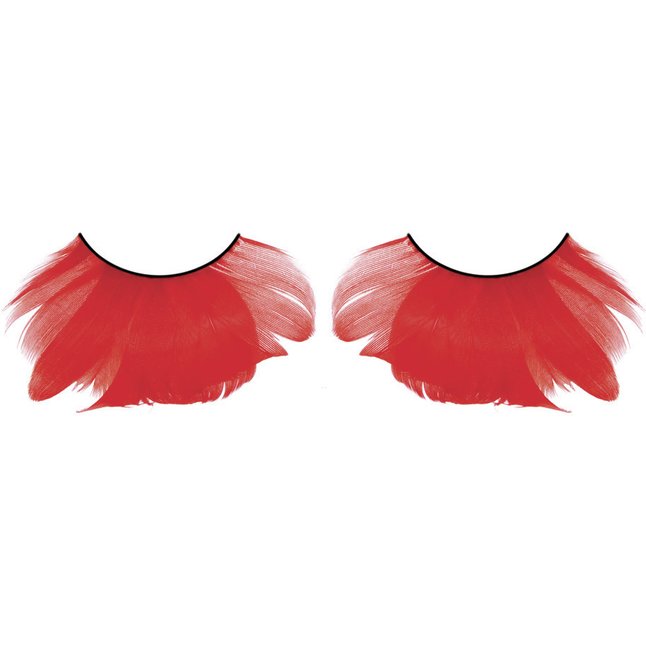 Красные ресницы-перья - Eyelashes Collection