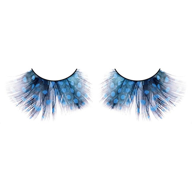 Голубые ресницы-перья - Eyelashes Collection