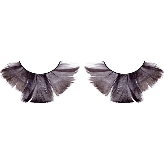 Чёрные ресницы из мягких перьев - Eyelashes Collection