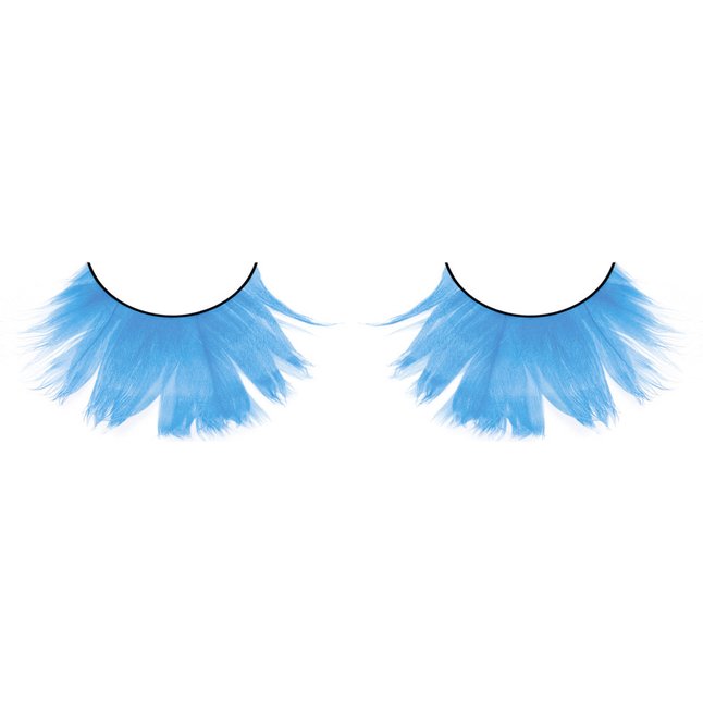 Светло-голубые ресницы-перья - Eyelashes Collection