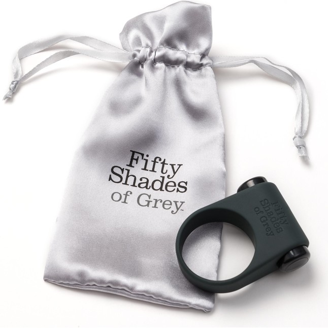 Серое эрекционное кольцо с вибрацией Feel It, Baby! - Fifty Shades of Grey. Фотография 3.