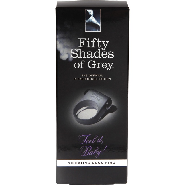 Серое эрекционное кольцо с вибрацией Feel It, Baby! - Fifty Shades of Grey. Фотография 5.