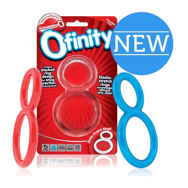 Красное двухпетельное кольцо Ofinity - 2015 Spring Collection