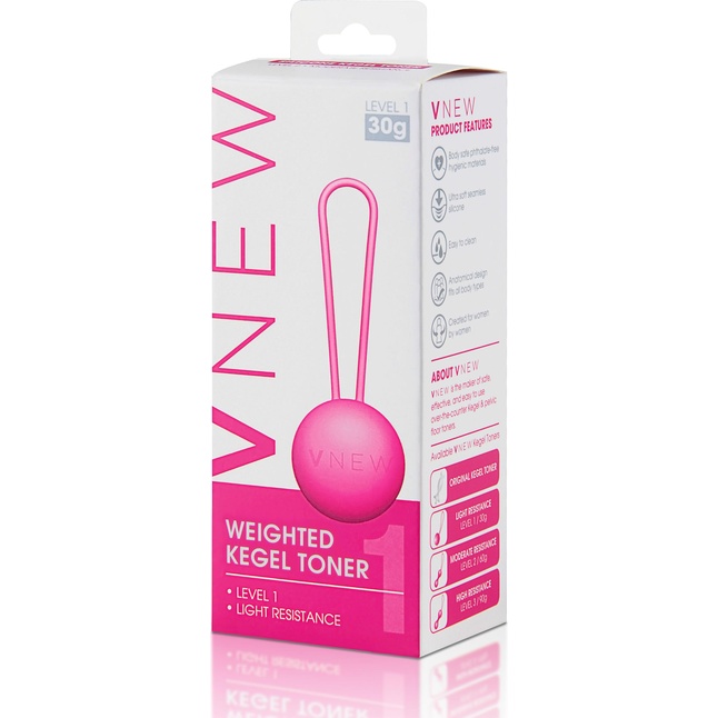Розовый вагинальный шарик VNEW level 1. Фотография 2.