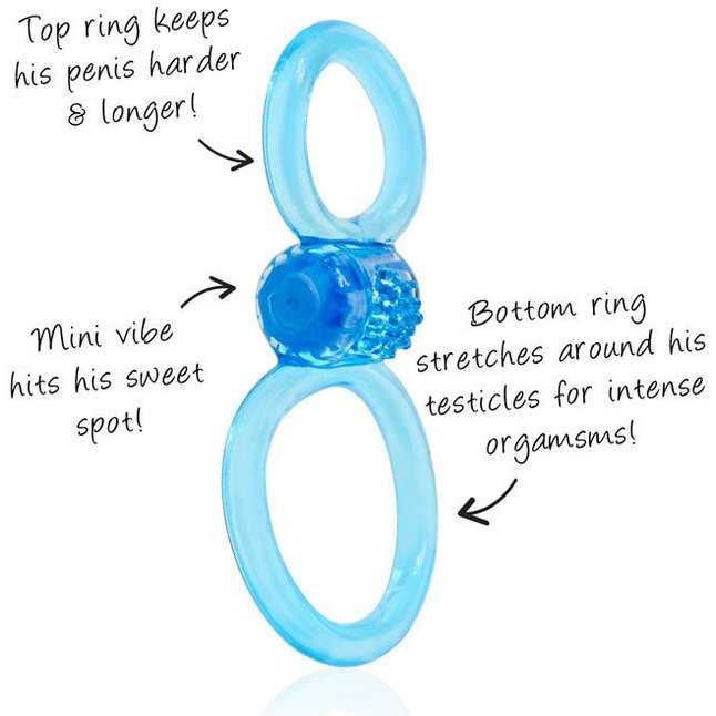 Синее двухпетельное кольцо Ofinity Plus - 2015 Spring Collection. Фотография 2.