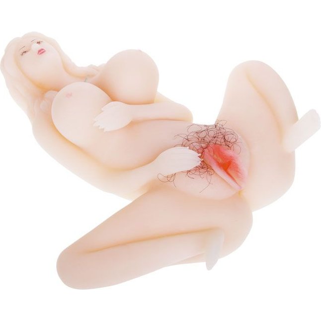 Мастурбатор-вагина в виде миниатюрной пышногрудой красотки. Фотография 3.