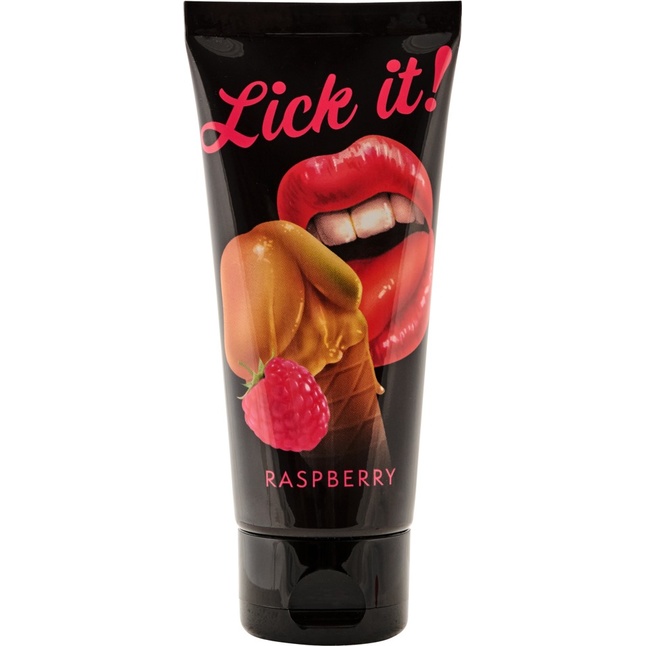 Съедобная смазка Lick It с ароматом малины - 100 мл - Lick it