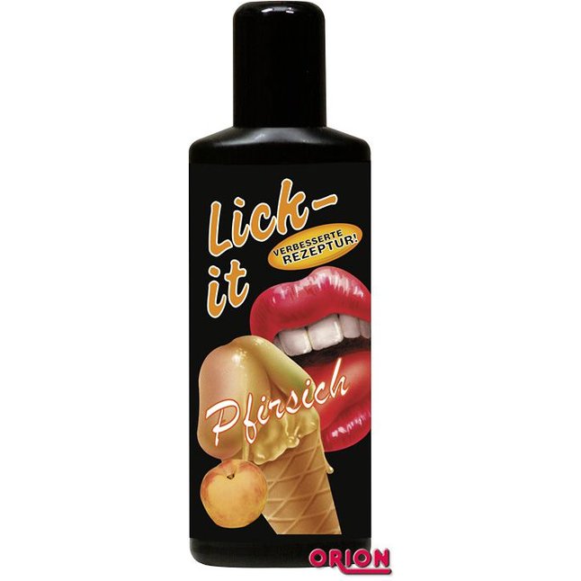 Съедобная смазка Lick It со вкусом персика - 100 мл - Lick it