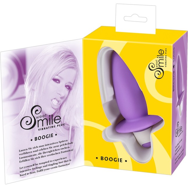 Фиолетовая анальная вибровтулка Smile - 10 см - Smile. Фотография 6.
