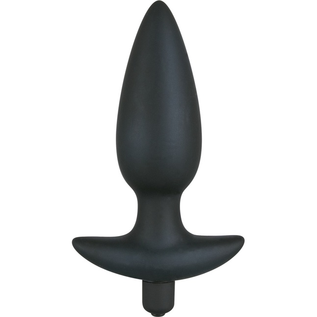 Чёрная анальная вибровтулка Black Velvet с 5 скоростями - 17 см - You2Toys