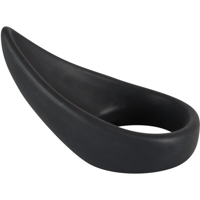 Чёрное кольцо с хвостиком для стимуляции промежности - You2Toys. Фотография 2.