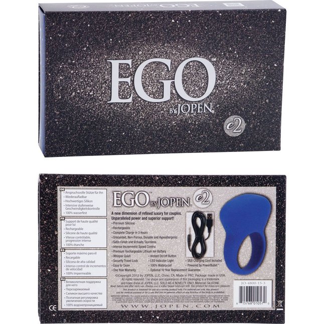 Эрекционное виброкольцо Ego e2 - Ego. Фотография 3.