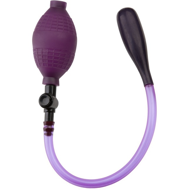 Фиолетовый анальный стимулятор с функцией расширения Anal Balloon - Bad Kitty