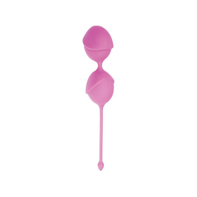 Розовые вагинальные шарики DELIGHT PUSSY LICHEE SILICONE - Silicone