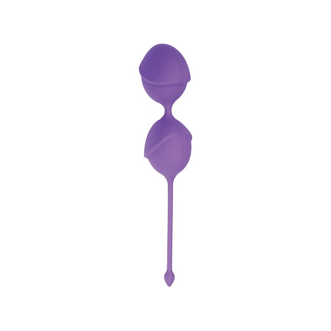 Фиолетовые вагинальные шарики DELIGHT PUSSY LICHEE SILICONE - Silicone