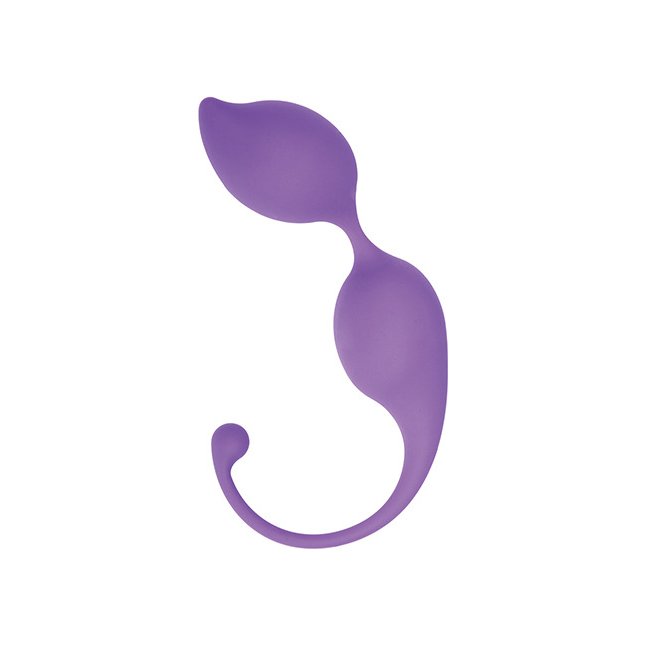 Фиолетовые вагинальные шарики TRIGGER SILICONE PURPLY - Silicone