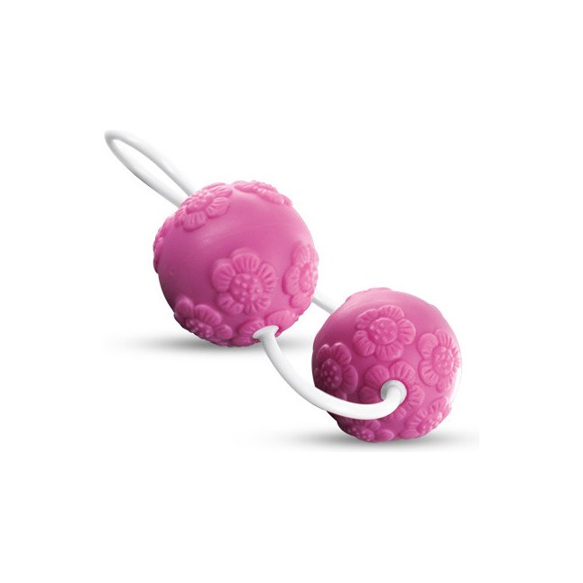 Розовые вагинальные шарики с цветочками ANAL AND VAGINAL FLOWER BALLS - BestSeller