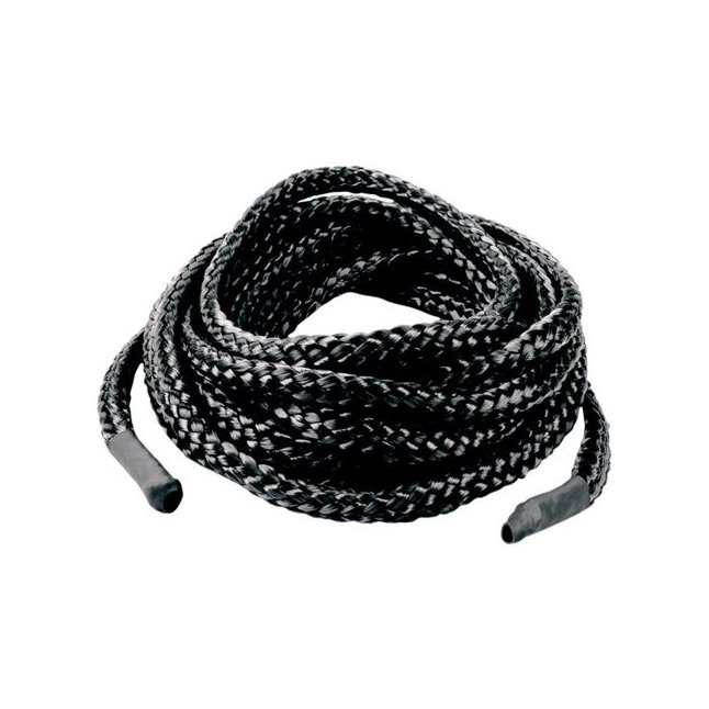 Чёрная верёвка для связывания - 5 м - Japanese Silk Love Rope
