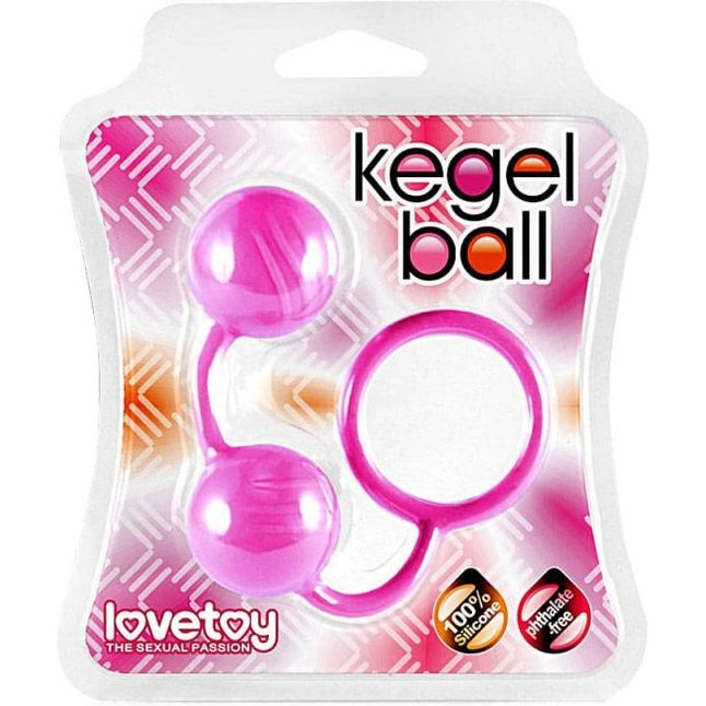 Розовые вагинальные шарики Kegel Ball. Фотография 2.