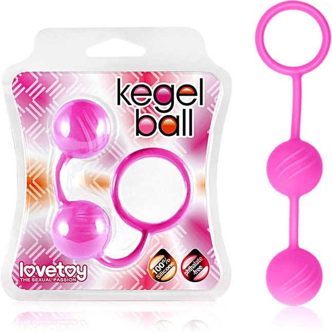 Розовые вагинальные шарики Kegel Ball. Фотография 3.