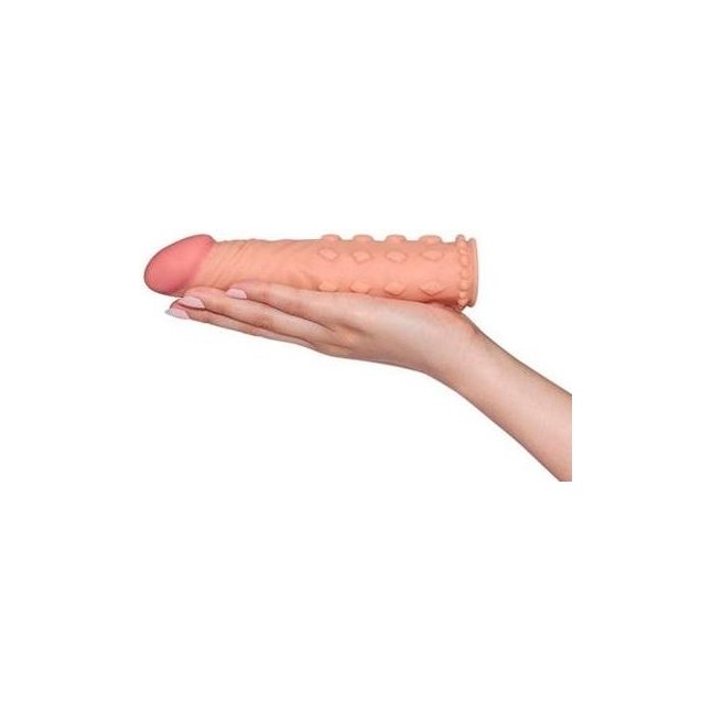 Телесная насадка-фаллос Super-Realistic Penis - 18 см. Фотография 5.