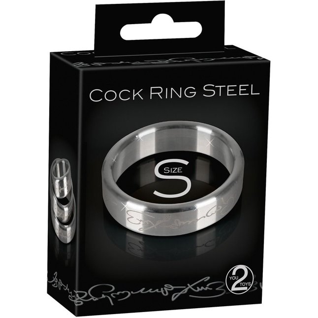 Эрекционное кольцо из стали Cock Ring Steel S - You2Toys. Фотография 2.