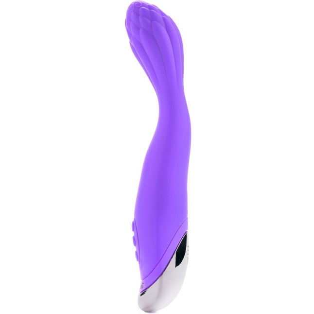 Фиолетовый вибратор для G-стимуляции THE LOUISE - 21,6 см. Фотография 2.