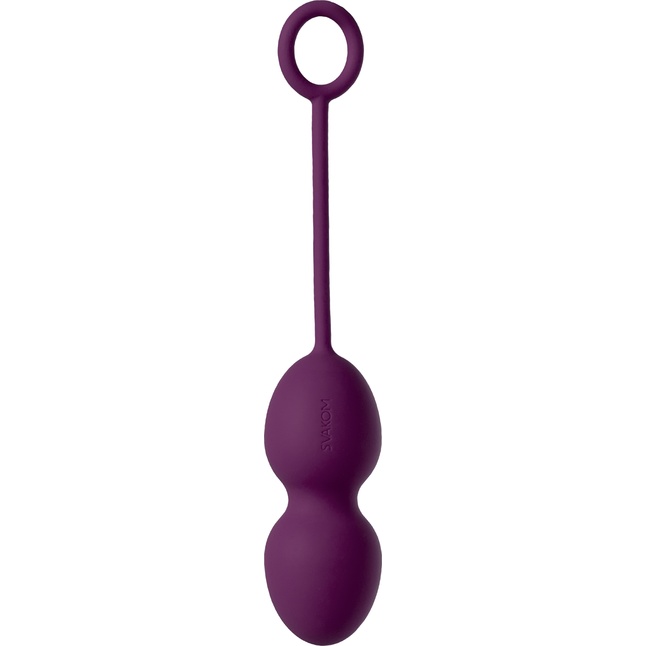 Набор фиолетовых вагинальных шариков Nova Ball со смещенным центром тяжести. Фотография 3.