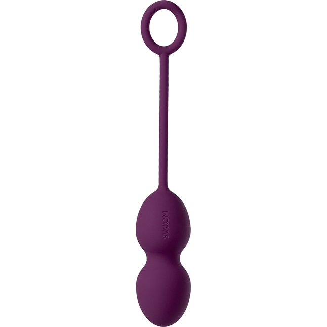 Набор фиолетовых вагинальных шариков Nova Ball со смещенным центром тяжести. Фотография 4.