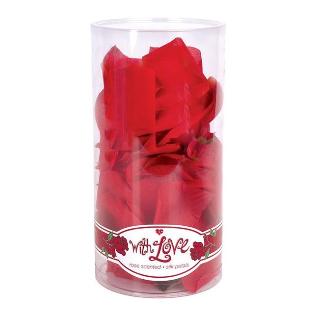 Декоративные розовые лепестки With Love Rose Scented Silk Petals - TLC. Фотография 2.