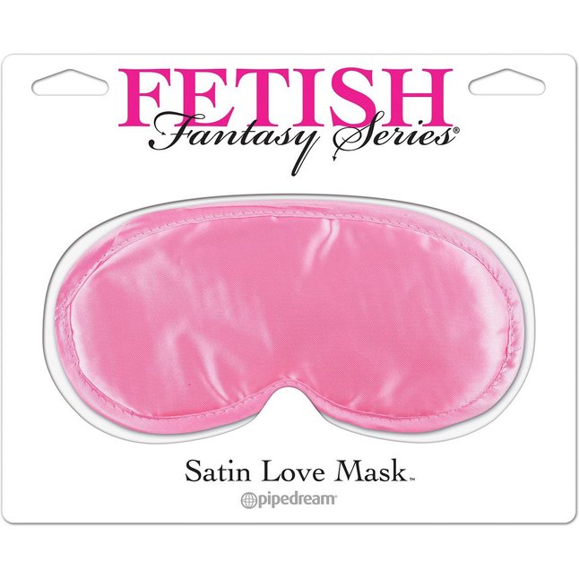 Розовая маска на глаза Satin Love Mask - Fetish Fantasy Series. Фотография 2.