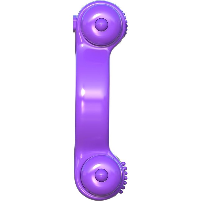 Фиолетовое эрекционное кольцо с 2 виброэлементами Magic Touch Couples Ring - Fantasy C-Ringz. Фотография 4.