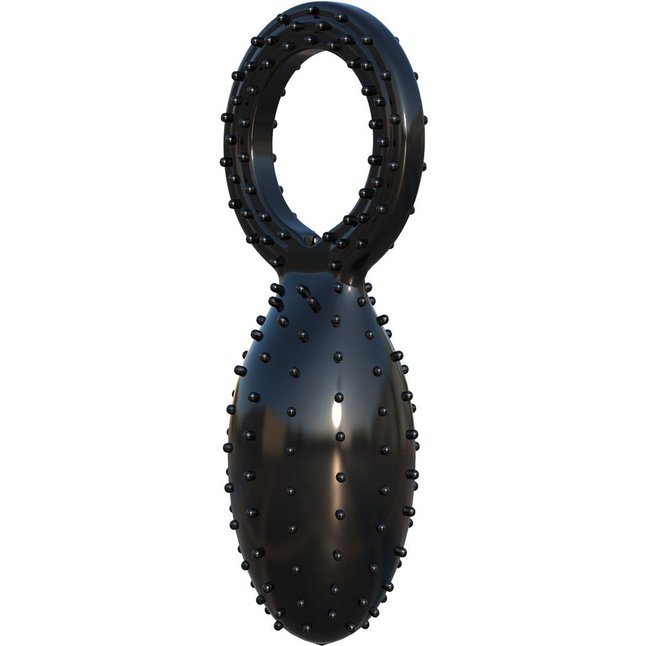 Черное эрекционное кольцо с вибрацией Buzz Bomb - Fantasy C-Ringz