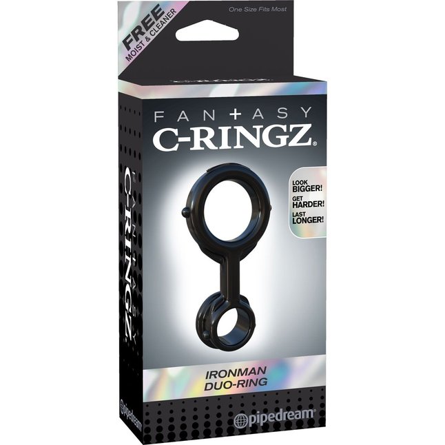 Эрекционное кольцо на пенис и мошонку Ironman Duo-Ring - Fantasy C-Ringz. Фотография 5.