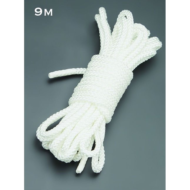 Белая веревка для связывания - 9 м - BDSM accessories