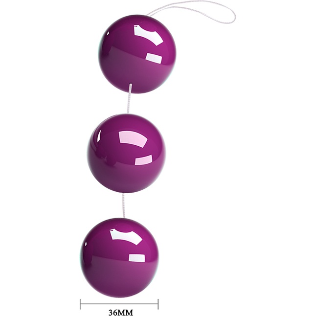 Фиолетовые вагинальные шарики на веревочке. Фотография 4.