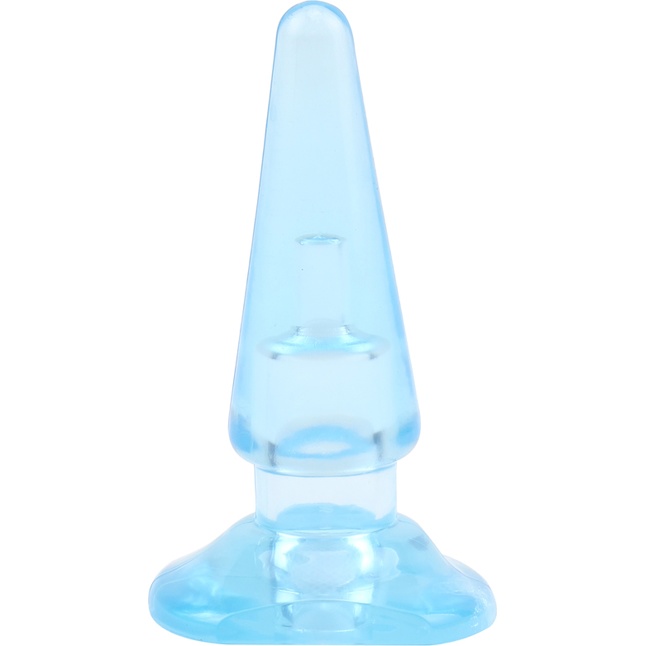 Голубая анальная втулка Sassy - 10,4 см - Hi-Basic