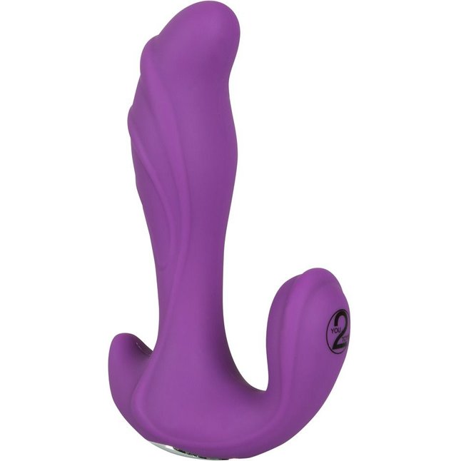 Фиолетовый вибратор Javida 3-point Vibe - 15 см - JAVIDA