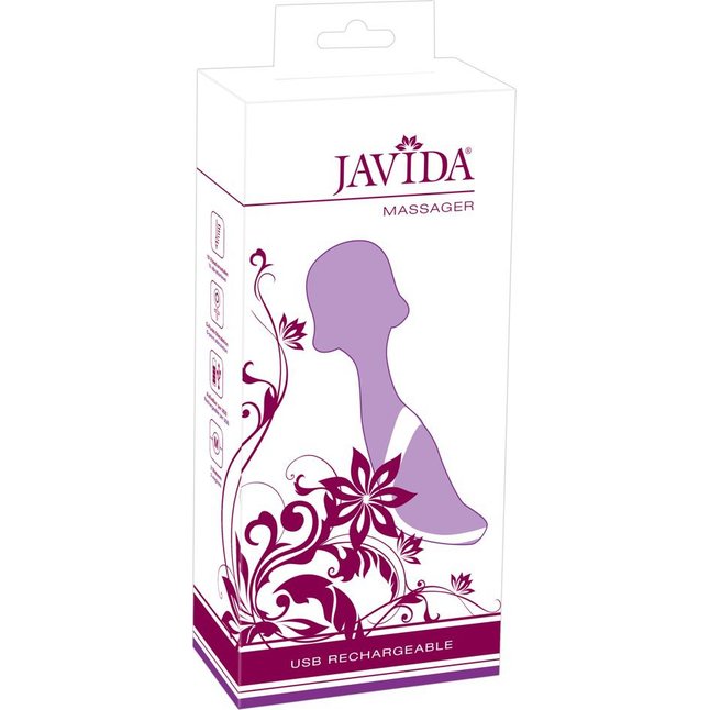 Фиолетовый вибромассажер Javida Massager - JAVIDA. Фотография 5.