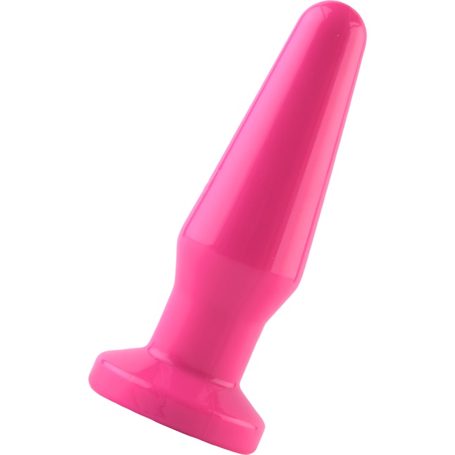 Розовая анальная втулка с закруглённой головкой POPO Pleasure - 12,4 см. Фотография 2.