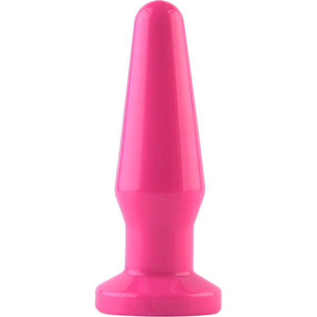 Розовая анальная втулка с закруглённой головкой POPO Pleasure - 12,4 см