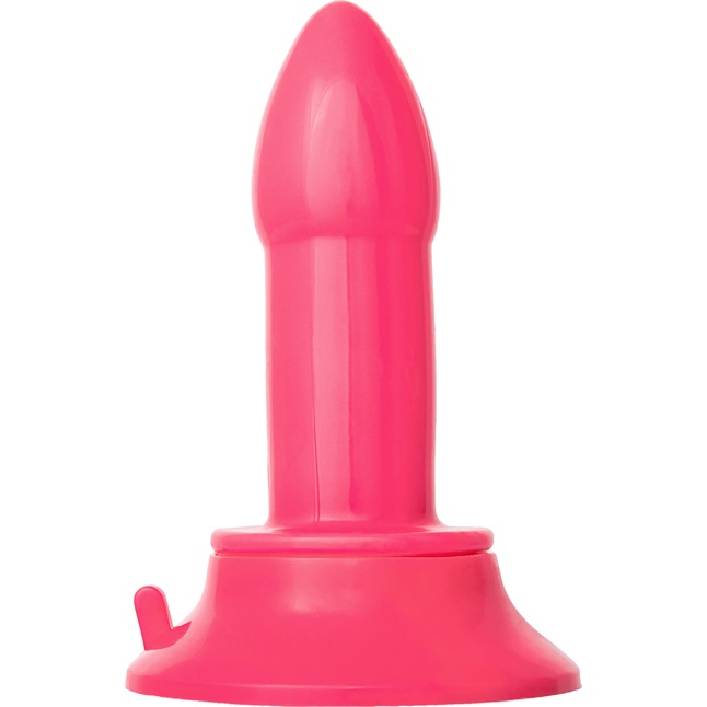 Розовая анальная втулка с широким основанием POPO Pleasure - 11,9 см