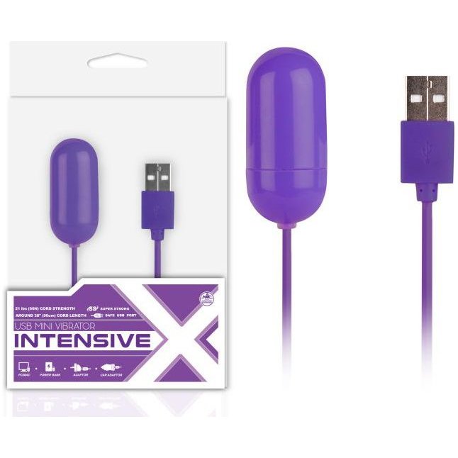 Большео фиолетовое виброяйцо, работающее от USB