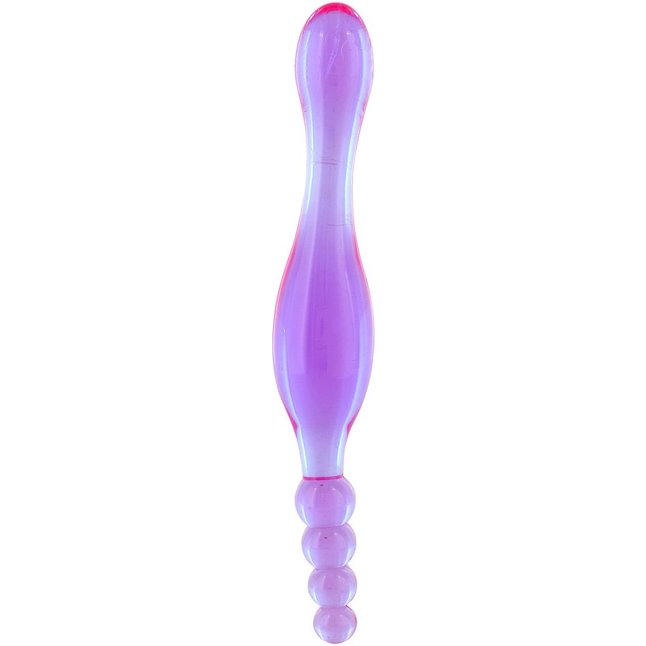 Фиолетовый двусторонний анальный стимулятор - 20 см - Pipedream Products. Фотография 2.