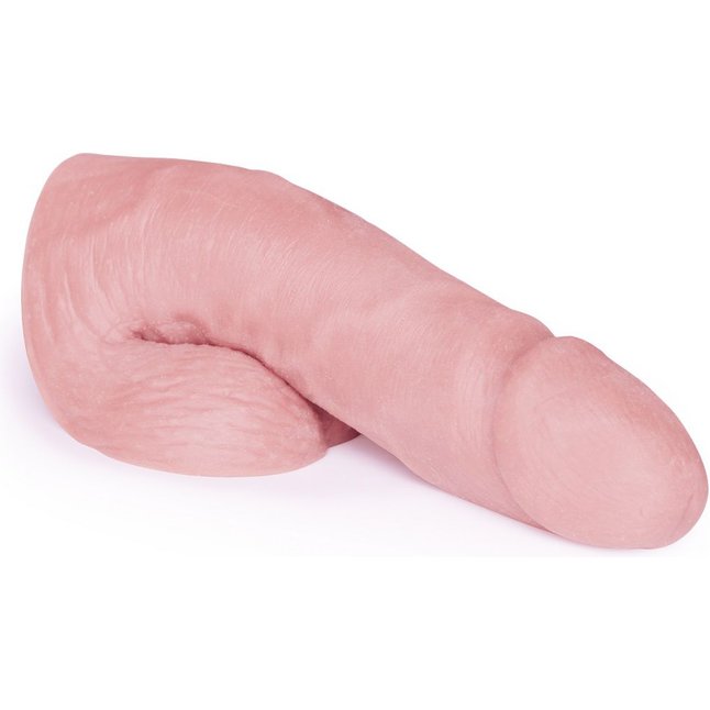 Мягкий имитатор пениса Pink Limpy среднего размера - 17 см