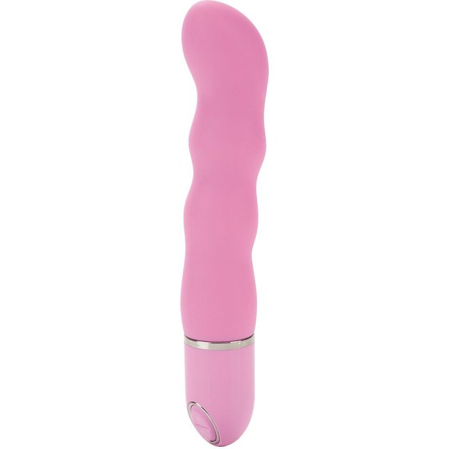 Розовый гнущийся вибромассажер 10-Function Silicone Pleasure Bendie Wavy G s - 17,75 см - Pleasure Bendie